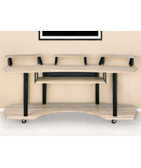 83&quot; Natural and Black Music Recording Studio Desk - $2,369.62 CAD