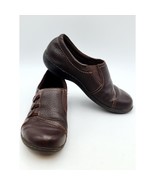 Women&#39;s Clarks Collection Loafers Shoes Size 10 M Brown Pull-On Leather - $34.67 CAD
