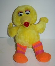 Sesame Street Baby Big Bird Muppet 11&quot; Plastic Eye Plush Stuffed Animal Soft Toy - £11.40 GBP