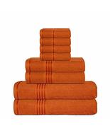 George &amp; Jimmy 100% Cotton 8 Piece Luxury Towel Set 550 GSM 2 ply with 2... - £35.33 GBP