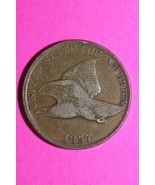 1857 Flying Eagle Cent Penny Exact Scarce Early Type Coin as Pictured 06 - €31,98 EUR