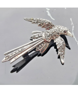 JEWELRY TREND VINTAGE 1940&#39;s 925 STERLING SILVER MARCASITE BIRD BROOCH - $2,310.17 MXN