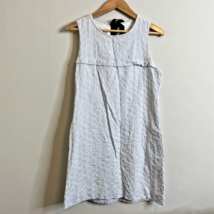 J Crew Womens Sleeveless Dress Size 6 Blue White Stripe Crochet Overlay ... - $13.55