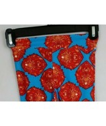 New LuLaRoe Leggings Blue With Redish Orange Lions Design Kids Size L/XL - $293.87 MXN