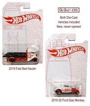 Hot Wheels Lot of 2 - 52 Anniversary 32 Ford &amp; Fast Bed Hauler - New - £14.92 GBP