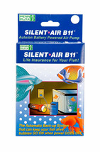 Penn-Plax Silent Air B11 Battery Aquarium Air Pump Blue 1ea - £45.85 GBP