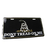 DON&#39;T TREAD ON ME 2ND AMENDMENT RIGHT TO BEAR ARMS BLACK LICENSE PLATE 6... - £5.96 GBP