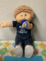 Vintage Cabbage Patch Kid Boy With Pacifier HM #6 Wheat Loops Blue Eyes 1985 - £171.86 GBP