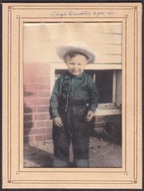 Lloyd Daudelin 1920s Londonderry NH Photo - Boy in Western Cowboy Clothes - £13.77 GBP
