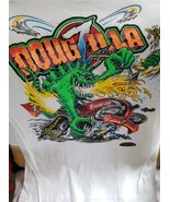 Doug Herbert &quot;Dougilla&quot; on Snap-on cartoon dragster on a white XL Tee shirt - $18.00