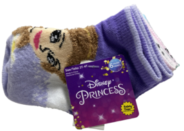 Disney Princess Socks 6 Pack  2T-4T Low Cut With Gripping Dots New - $9.89