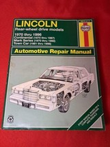 Haynes Automotive Repair Manual 59010 (2117) Lincoln 1970 Thru 1996 - £10.97 GBP
