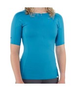 NRS Women&#39;s H2Core Rashguard Short Sleeve Shirt Small Fjord Teal Blue NEW - £22.41 GBP