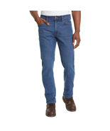 Kirkland Signature Men's Stretch Jean Straight Fit Reinforced Hem Blue D... - $24.00