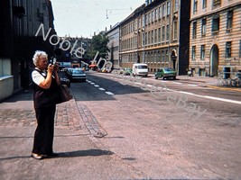 1978 Hotel Rossini Woman Street Copenhagen Denmark Kodachrome Duplicate Slide - £4.27 GBP