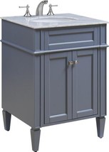 Vanity Cabinet Sink PARK AVE Contemporary Oval Tapered Legs Single Silver - £1,306.44 GBP