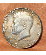 1964 Kennedy Sue Silver Half Dollar, Beautifully Toned - €29,69 EUR