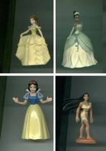 Disney princess cake toppers/PVC figures BELLE / POCAHONTAS / TIANA / SN... - £7.99 GBP