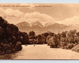 Mt Shavano and Arkansas River Salida Colorado CO UNP Sepia DB Postcard Q1 - $9.85