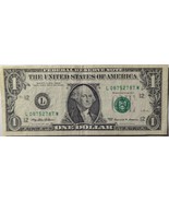 US$1 1999 Fancy Serial Number ending with W: L 08752787 W - $167.77 MXN