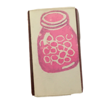 A Stamp in the Hand Stamp Canning Mason Jar Full of Fruit Marbles Circles Small - $3.99