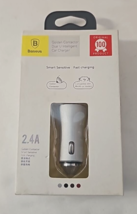 Baseus Intelligent Dual USB Universal Car Charger iPhone Android Fast Charging - £10.59 GBP