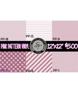 Pink Patterned Adhesive Vinyl Sheets Chevron Diamond Polka Dots Stipes - $93.52 MXN