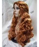Natural Red Lady Guinevere Wig Medieval Damsel Renaissance Celtic Irish ... - $564.52 MXN