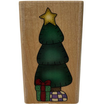 Christmas Alma Lynne Country Tree Gifts Rubber Stamp Inkadinkado 6848M New - £6.13 GBP