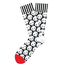 Graveyard Shift Skulls Fun Novelty Socks Two Left Feet Med/Lge Dress SOX... - $12.46
