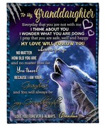 Grey Wolf Beautiful Art Blanket Gift For Granddaughter Love Grandma Sofa... - $624.25 MXN+