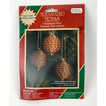 Treasured Trims Christmas Craft Kit Braided Cording Makes 5 Ball Ornaments New - £15.41 GBP