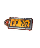 Disabled American Veterans 1945 Penna Miniature License Plate Key Tag - £103.85 GBP