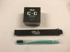 Molr Dental Club C + C Carbon + Coconut Teeth Whitening Powder &amp; Toothbr... - $30.70