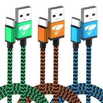 Usb A To Type C Charger Cable 10Ft 3Pack, Long Usb C Fast Charging Cord Braided  - $18.99