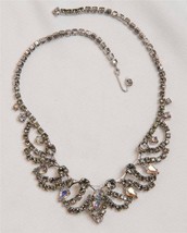 Vintage Crystal Necklace Jewelry tob - $77.21