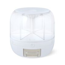 6 Section Rotating Plastic Food Storage Dispenser with Removable Drawer,... - €27,20 EUR