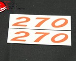 55-57 Chevy 57-61 Corvette Orange 270 HP Valve Cover Decals - $27.61