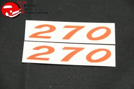 55-57 Chevy 57-61 Corvette Orange 270 HP Valve Cover Decals - £21.71 GBP
