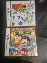 Lot Of 2 : Best Of Tests Ds + New Carnival Games (Nintendo Ds, 2009) - £5.47 GBP