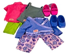 VINTAGE OG Doll Clothes &amp; Shoes ~ 2-Complete Outfits &amp; 2-Pair of Shoes - $12.82