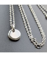 SILPADA &#39;CAPTION THIS&#39; 925 STERLING SILVER 9 MM DISC PENDANT AT - $1,136.29 MXN