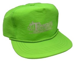 Vintage Timberline Transport Hat Cap Snap Back Green Rope Nylon Medford WI Trans - £14.00 GBP