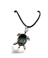 Michelle&#39;s Creatives 20 inch Sterling Silver and Turquoise Turtle Neckla... - $20.45 CAD