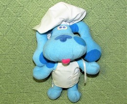 Vintage Blues Clues Chef Baker Plush Tyco 1998 Stuffed Animal Viacom Character - £8.63 GBP