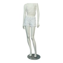 Zadig &amp; Voltaire White Storm Denim Strass Summer Shorts Pants size 36 - $123.75