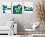 Set of 3 Canvas Wall Art Decor Design Drawn Acrylic Paint House Design 1... - $36.62