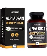 Onnit Alpha Brain Premium Nootropic Brain Supplement Focus &amp; Memory Supp... - £92.74 GBP