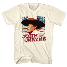 John Wayne American Legend USA Flag Men&#39;s T Shirt Stars &amp; Stripes Western Cowboy - £20.08 GBP+