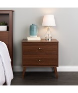 2-Drawer Mid Century Nightstand, Cherry, Prepac Milo. - $139.76